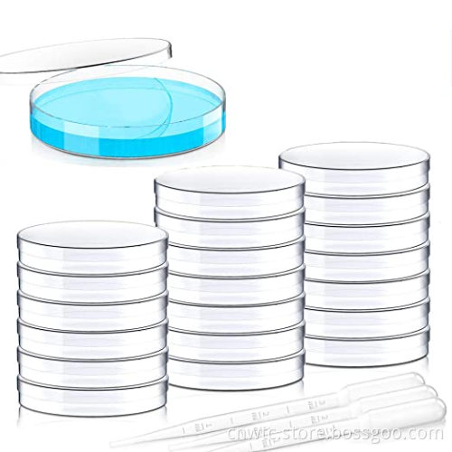 90x15mm Laboratory Agar Plates | 9cm Sterile Plastic Petri Dishes